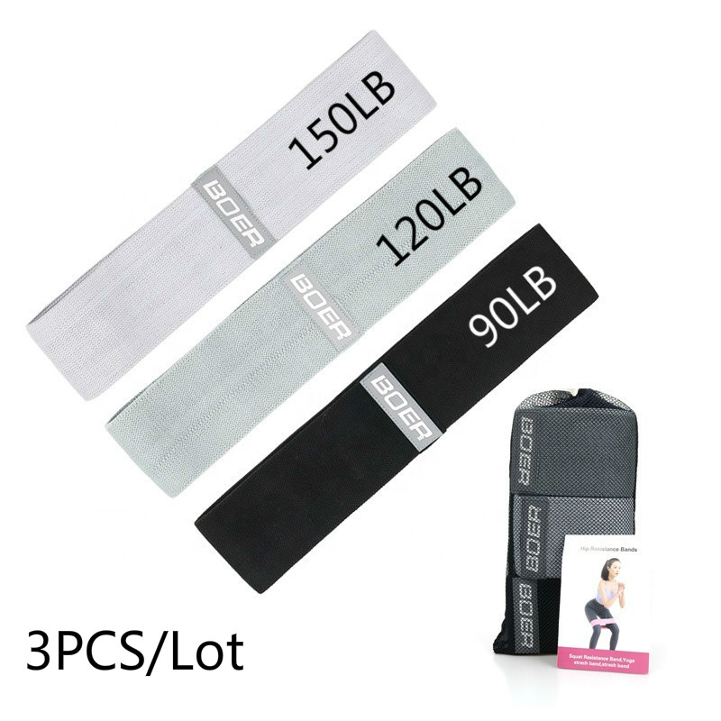 Pilates Yoga Board - 3PCSผู้หญิงผู้ชายผ้าความต้านทานชุดกีฬายืดหยุ่นกีฬาโยคะฟิตเนสความต้านทานBand Gymอุปกรณ์การออกกำลังกายยางBand