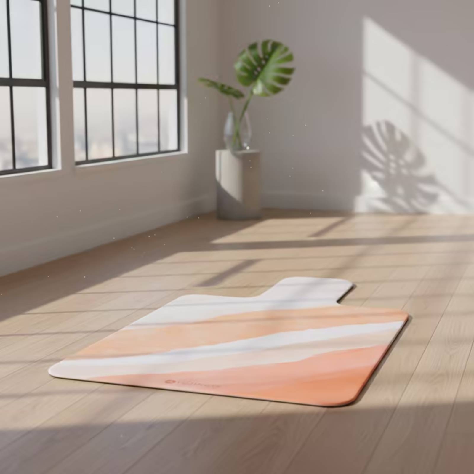 Pilates & Yoga With Harna - เสื่อออกกำลังกาย เสื่อพิลาทิสแบบหนังกลับ กันลื่น บุนวม สำหรับใช้ในสตูดิโอ ออกกำลังกายที่บ้าน
