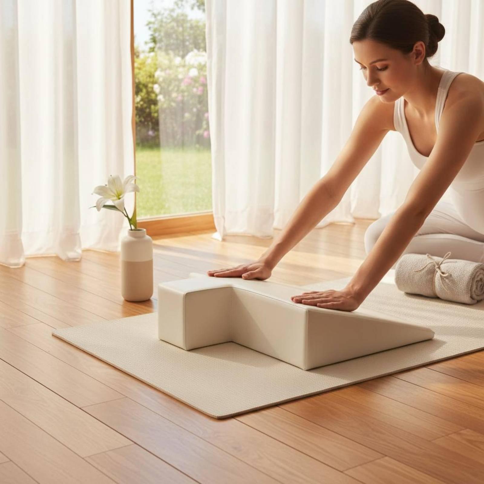 Pilates & Yoga With Harna - เบาะรองหลังสำหรับคุณแม่ตั้งครรภ์ โฟมหนาแน่น หมอนออกกำลังกาย อุปกรณ์เสริมสำหรับพิลาทิส ใช้กับเครื่องพิลาทิส รีฟอร์มเมอร์